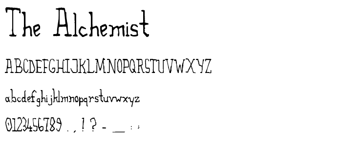 The Alchemist font